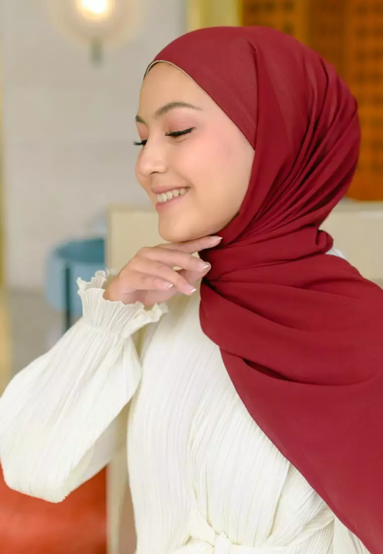 Bawal Inner Shawl Burgundy