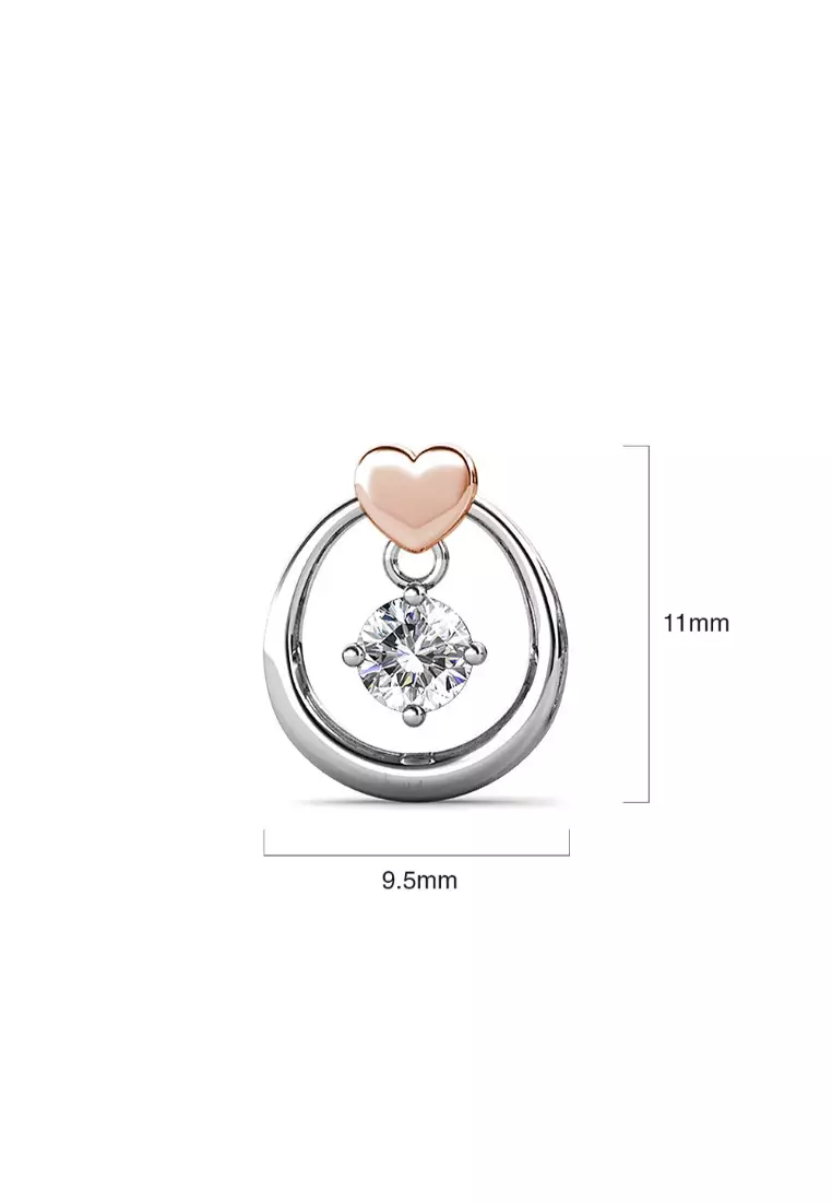 Felina Love Earrings Embellished with SWAROVSKI® crystals
