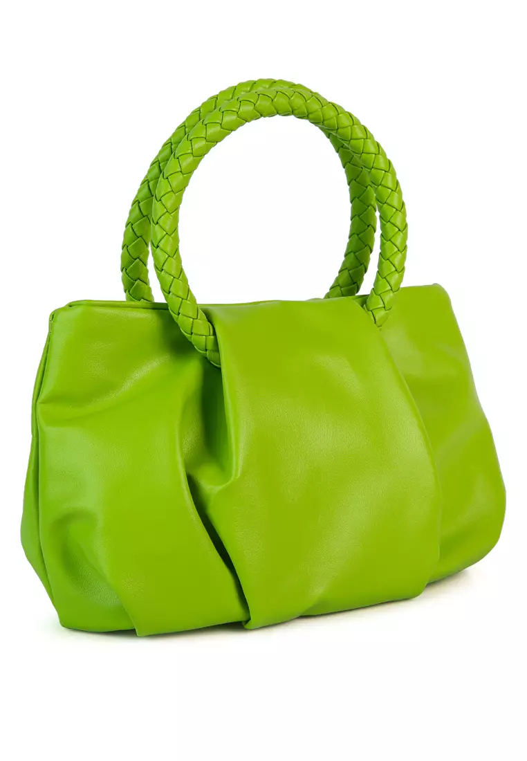 Lime green leather online bag