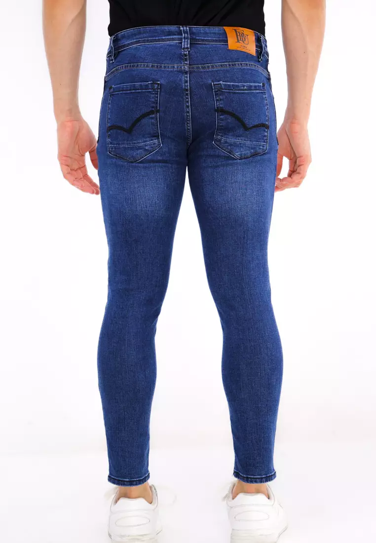 Denim Long Pants Skinny Fit Stretch