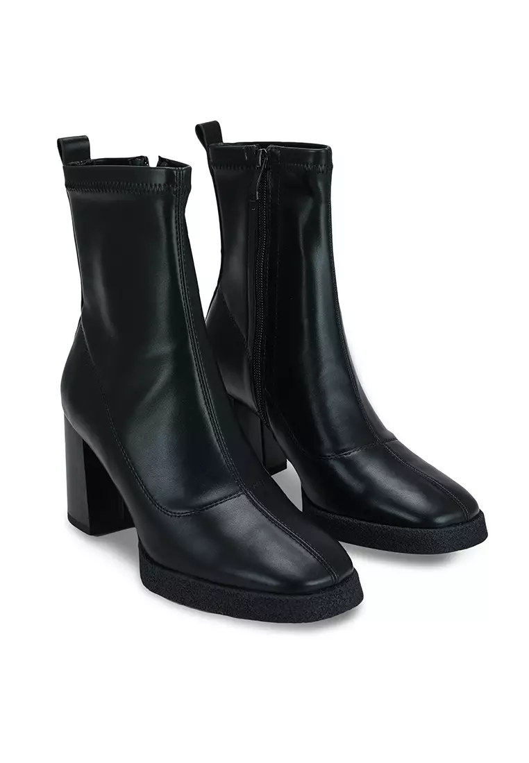 ankle black womens boots