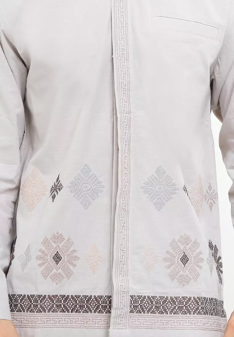 Oatmeal 3 Short Sleeve Baju Koko