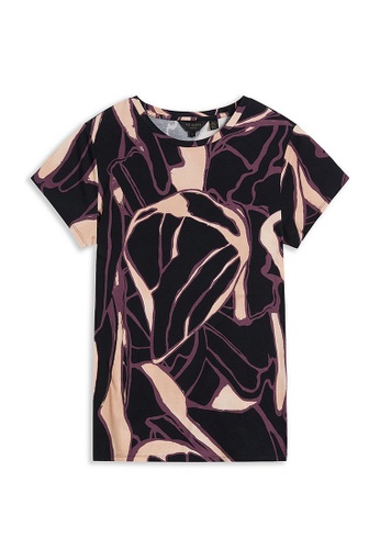 Buy TED BAKER Ted Baker Women's Chrissi Abstract Fitted T-Shirt 2023 ...