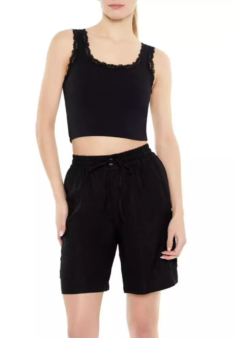 Forever 21 linen shorts online