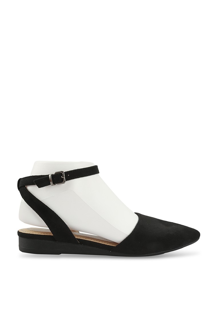 Vienna Ankle Strap Covered Flats