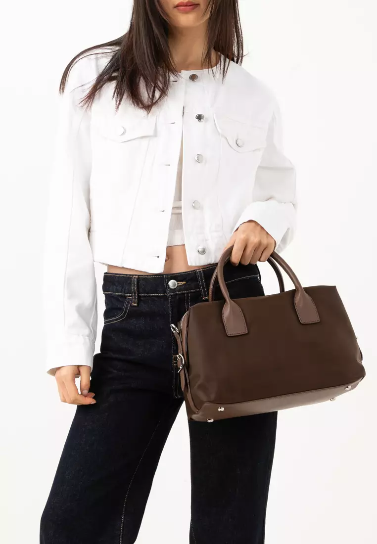 Premium Oxford Nylon Convertible Boston Bag