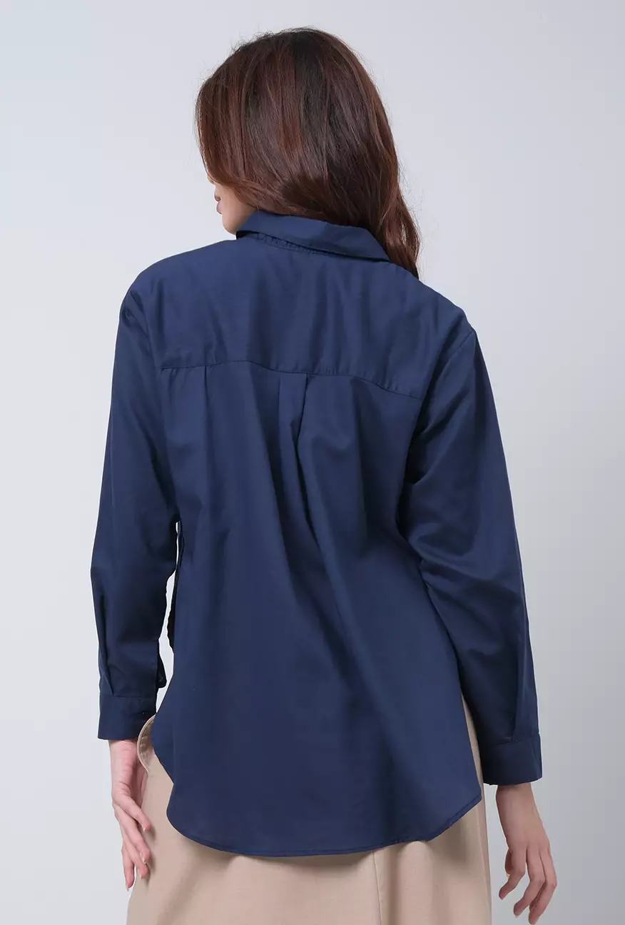 Kemeja Wanita Twyla Navy