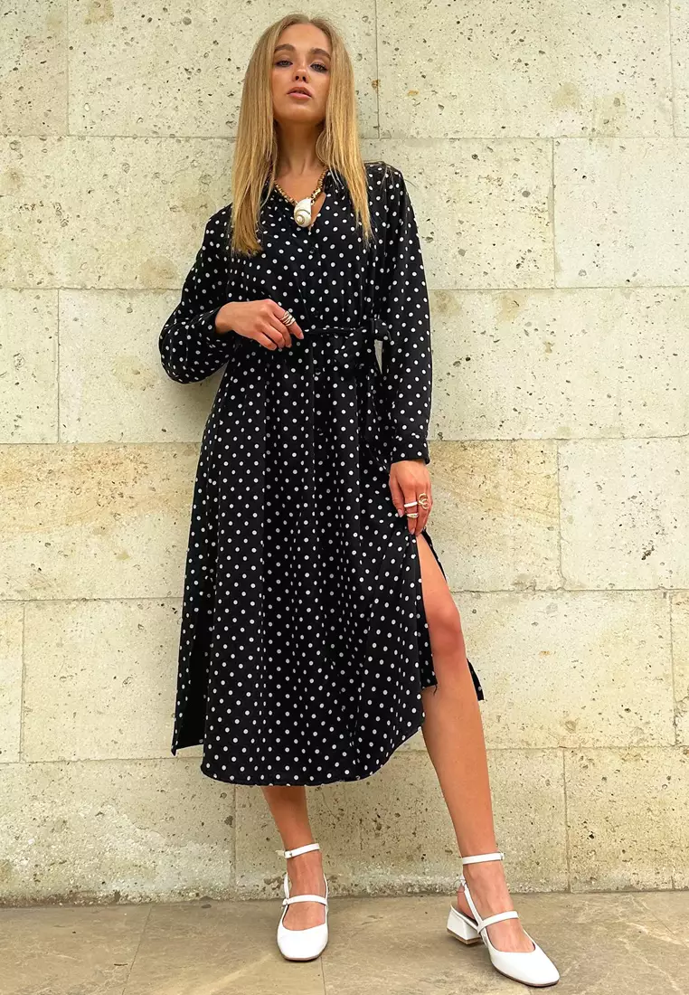 Polka Dot Shirt Dress