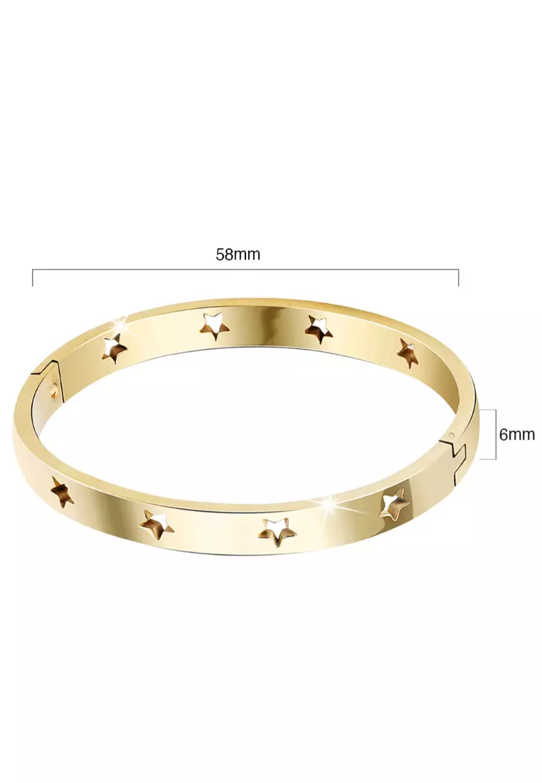 Bellatrix Star Gold Layered Bangle