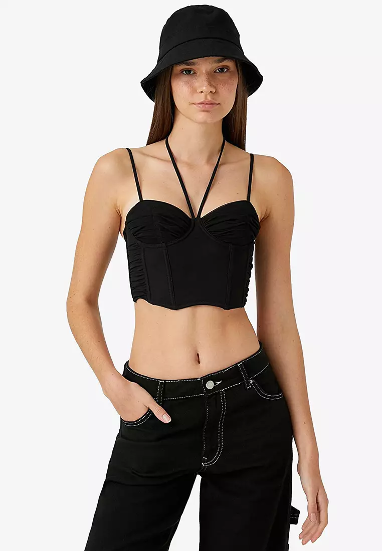 Buy LUSUROMOD Bustier Crop Top Online