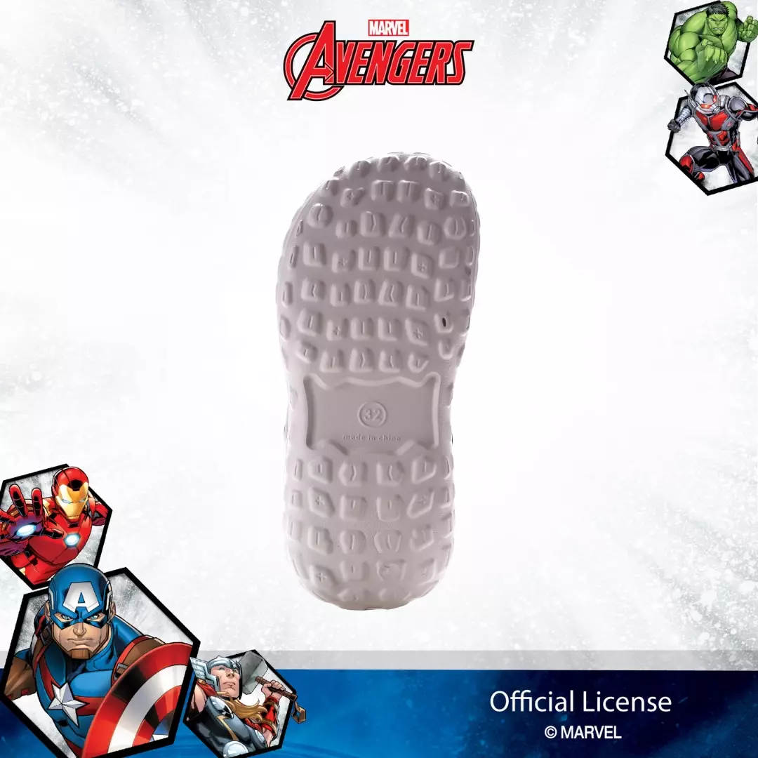 AVENGERS - SANDAL LAKI ANAK TANGGUNG CH330086LT SELOP FULL KARET - ABU TERANG