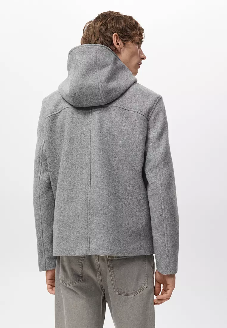 Wool Coat with Hood