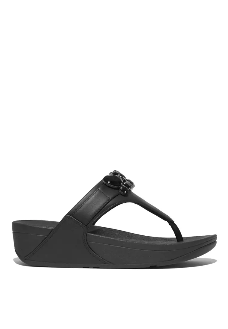 Buy FitFlop FitFlop LULU Jewel-Deluxe Leather Toe-Post Sandals