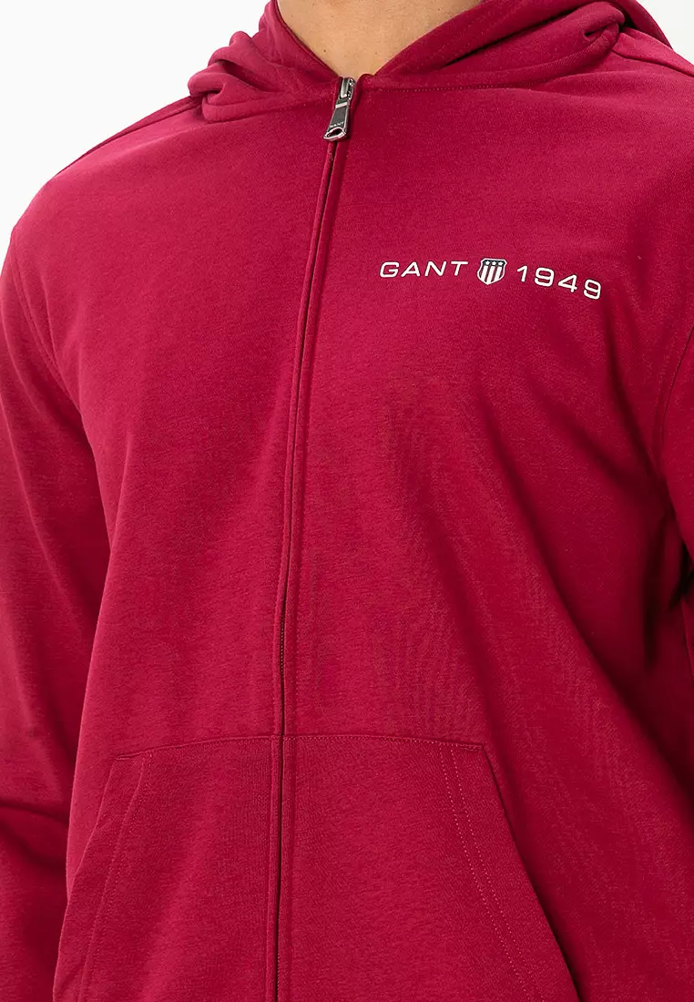 Printed Graphic Zip Hoodie