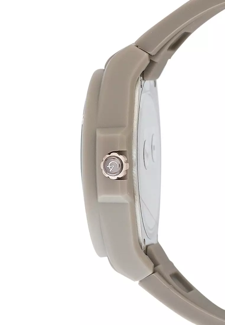 Alexandre Christie Jam Tangan Wanita - Grey Rosegold - Rubber - 2A02 BFRRGGR