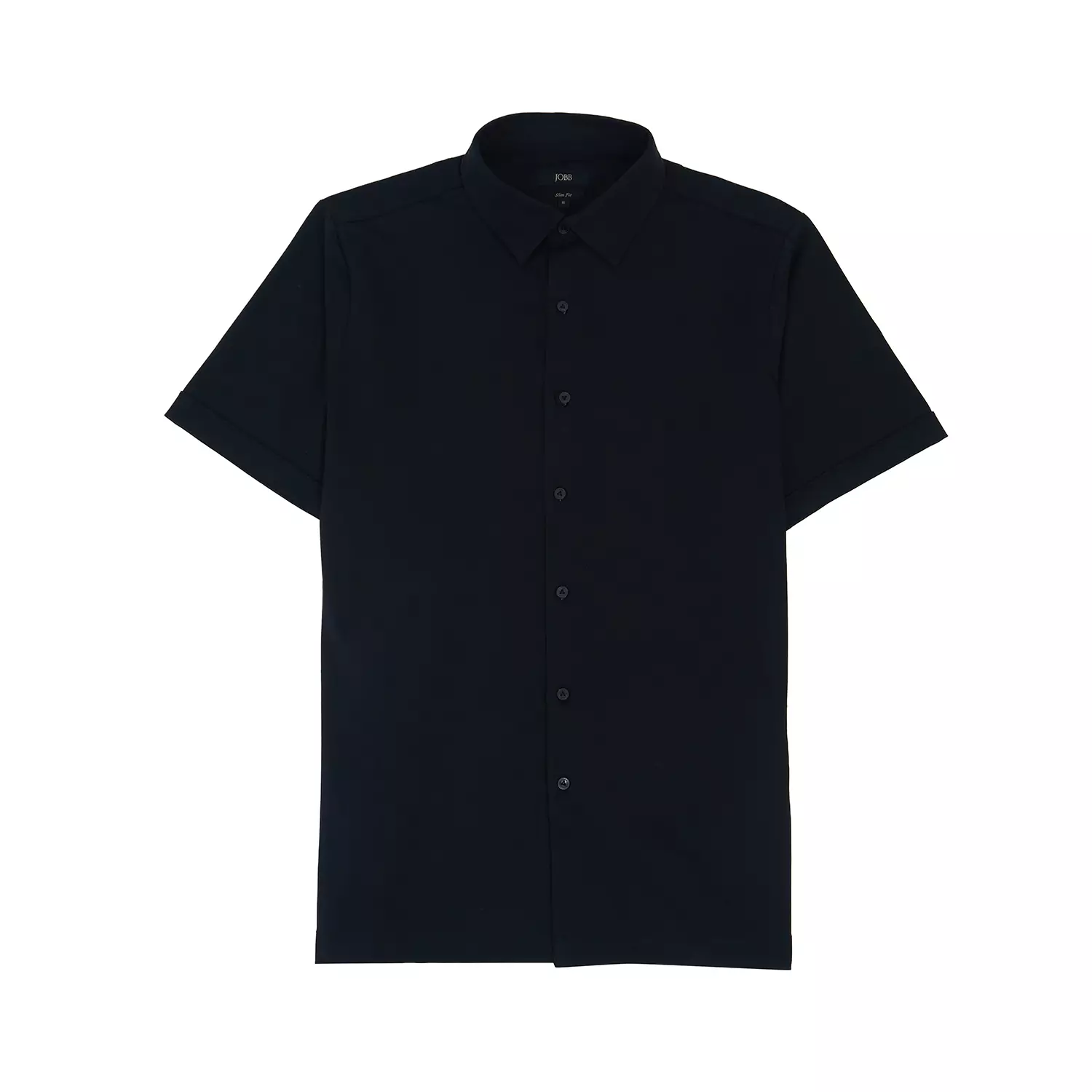 Jobb Endive Kemeja Pria Lengan Pendek Slim Fit Hitam Warna Black
