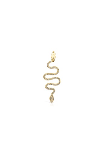 TOUS gold TOUS Gold Good Vibes Serpent Pendant with Diamonds BA961AC73510DCGS_1