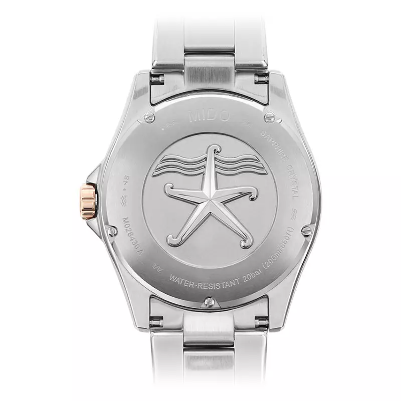 Jam Tangan Pria MIDO Ocean Star M026.430.22.051.00 Caliber 80 Automatic Black Dial Dual Tone Stainless Steel Strap