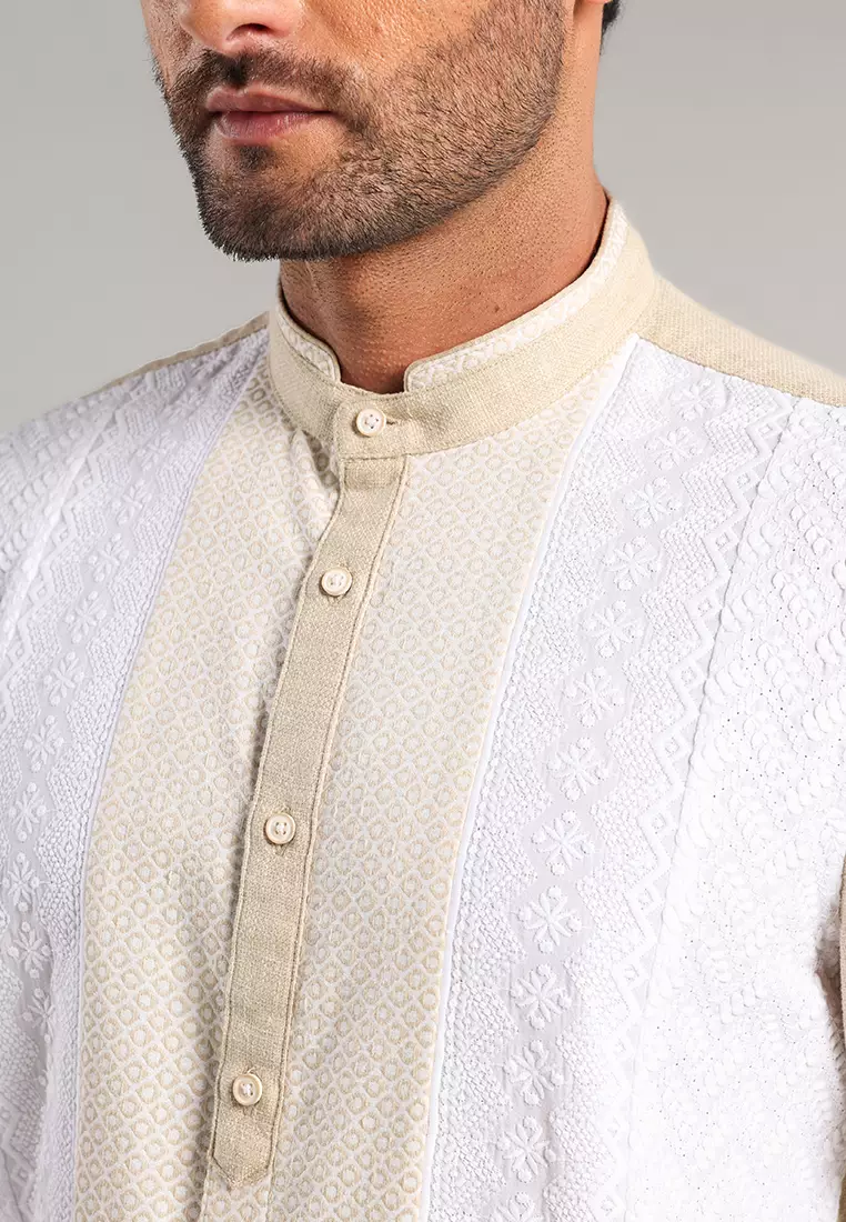 MOC Kemeja Koko Lengan Panjang Pria Ghafur - Khaki