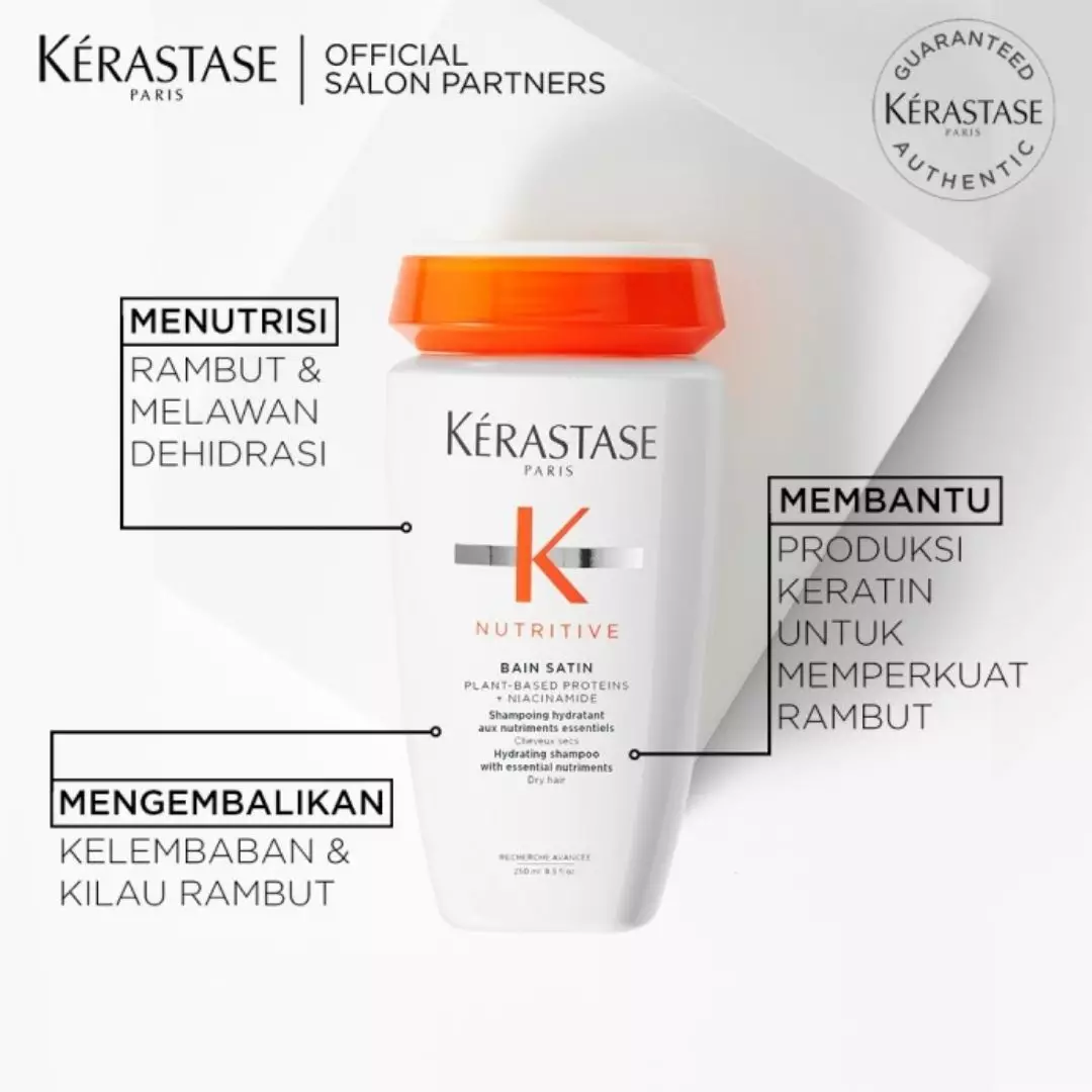 Kerastase Bain Satin 1 250ml Shampoo Rambut Kering