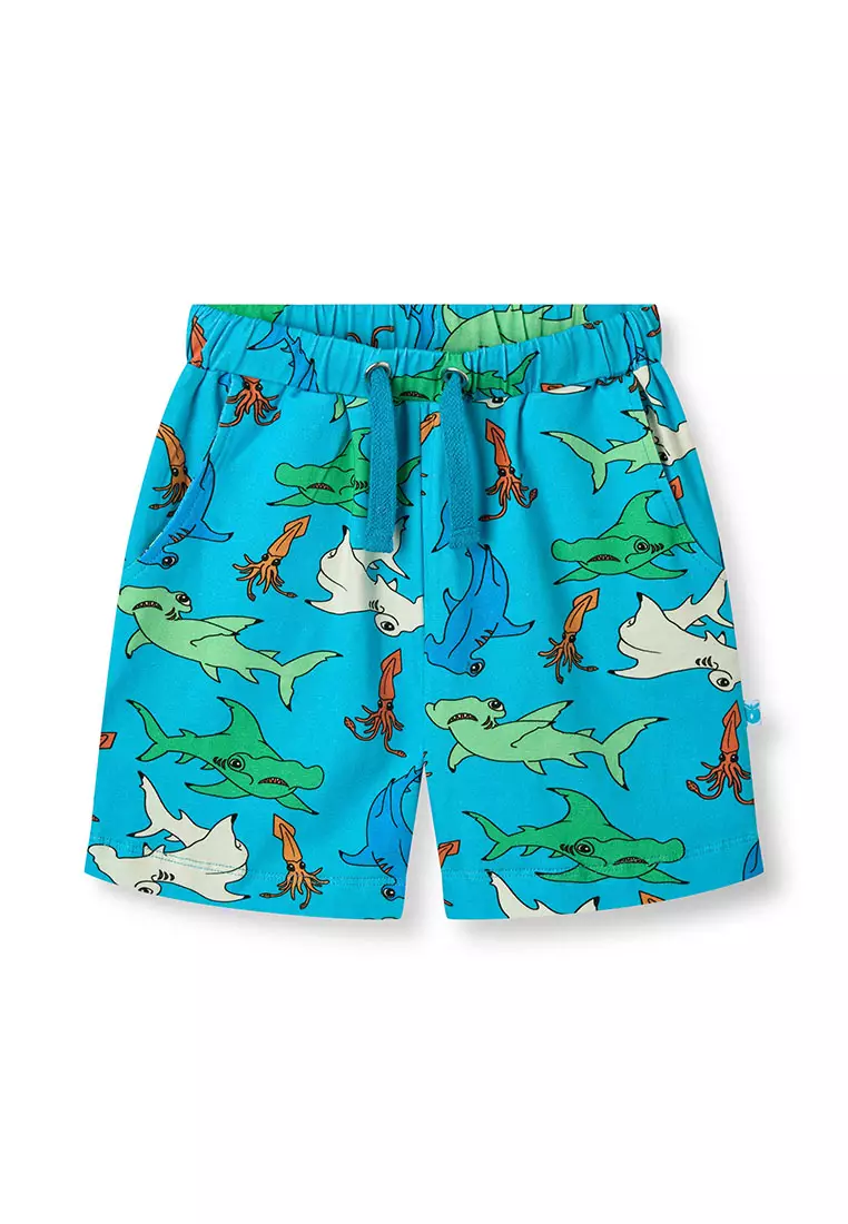 Shorts with hammerhead sharks