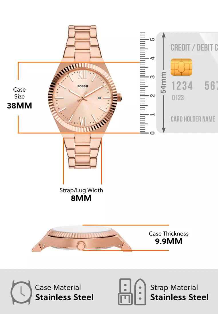 Buy Fossil Scarlette Watch ES5258 2023 Online | ZALORA Singapore