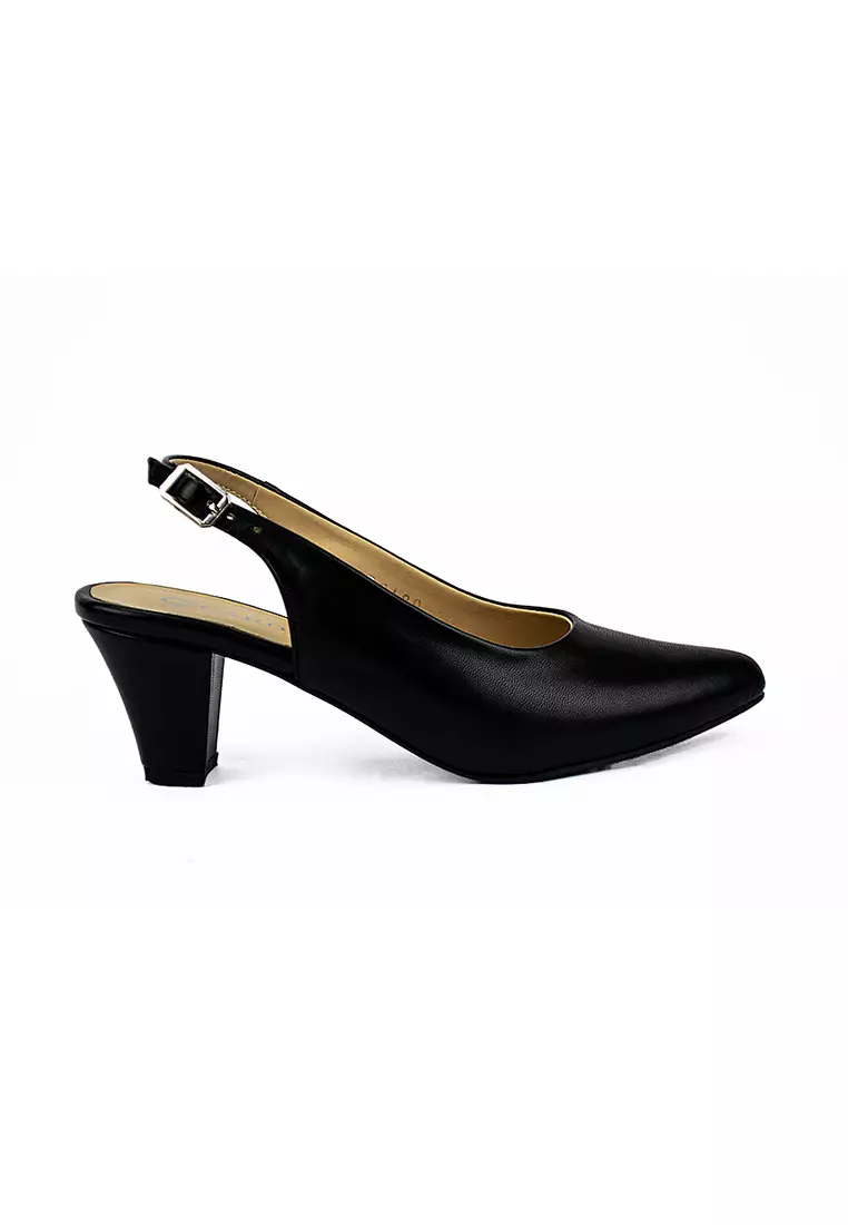 Discount on Cardam's Lifestyle  shoes - SKU: Eclb Mar 00189 Black Heel Mules