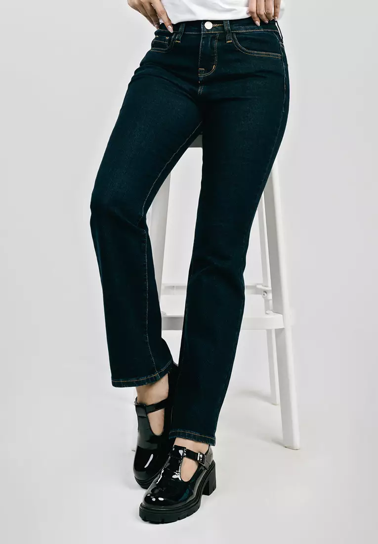 C2 Telfer Navy Jeans Bootcut Wanita - Celana Jeans Wanita