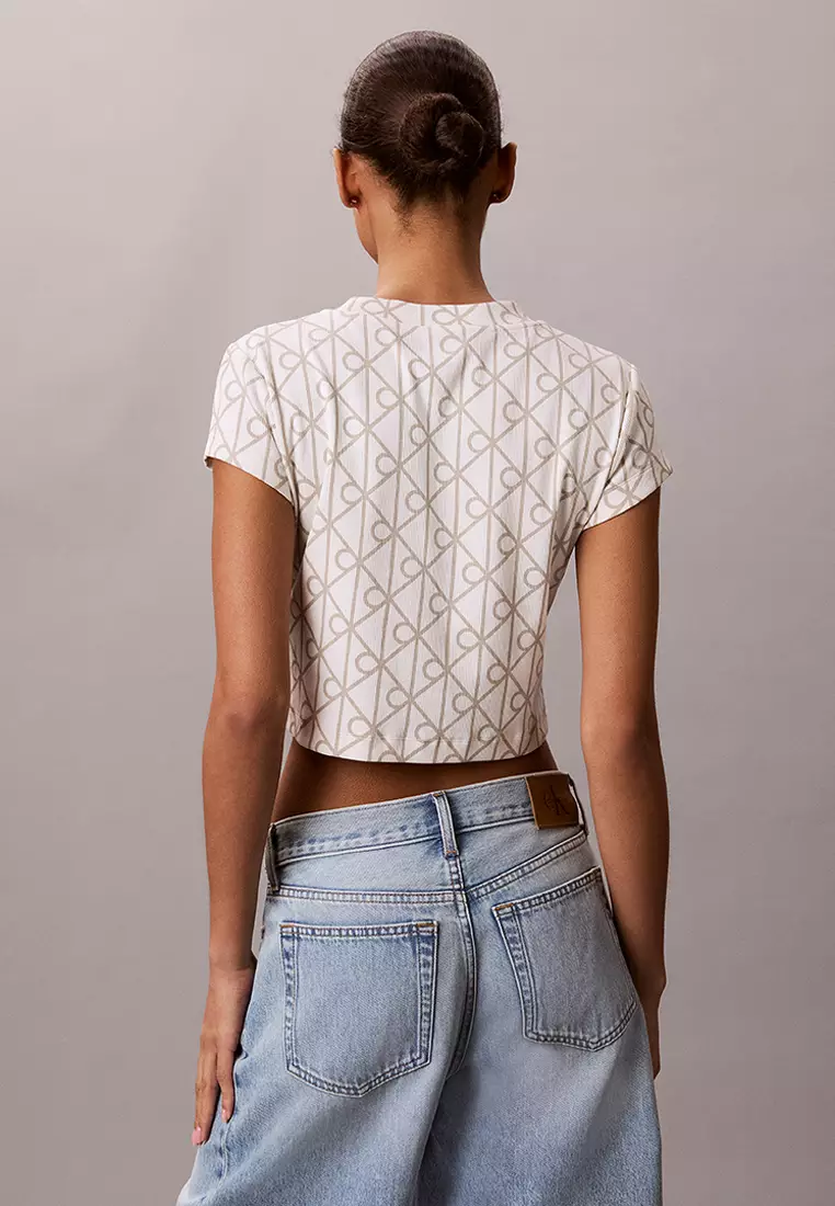 Emblem Logo Baby Tee - Calvin Klein Jeans
