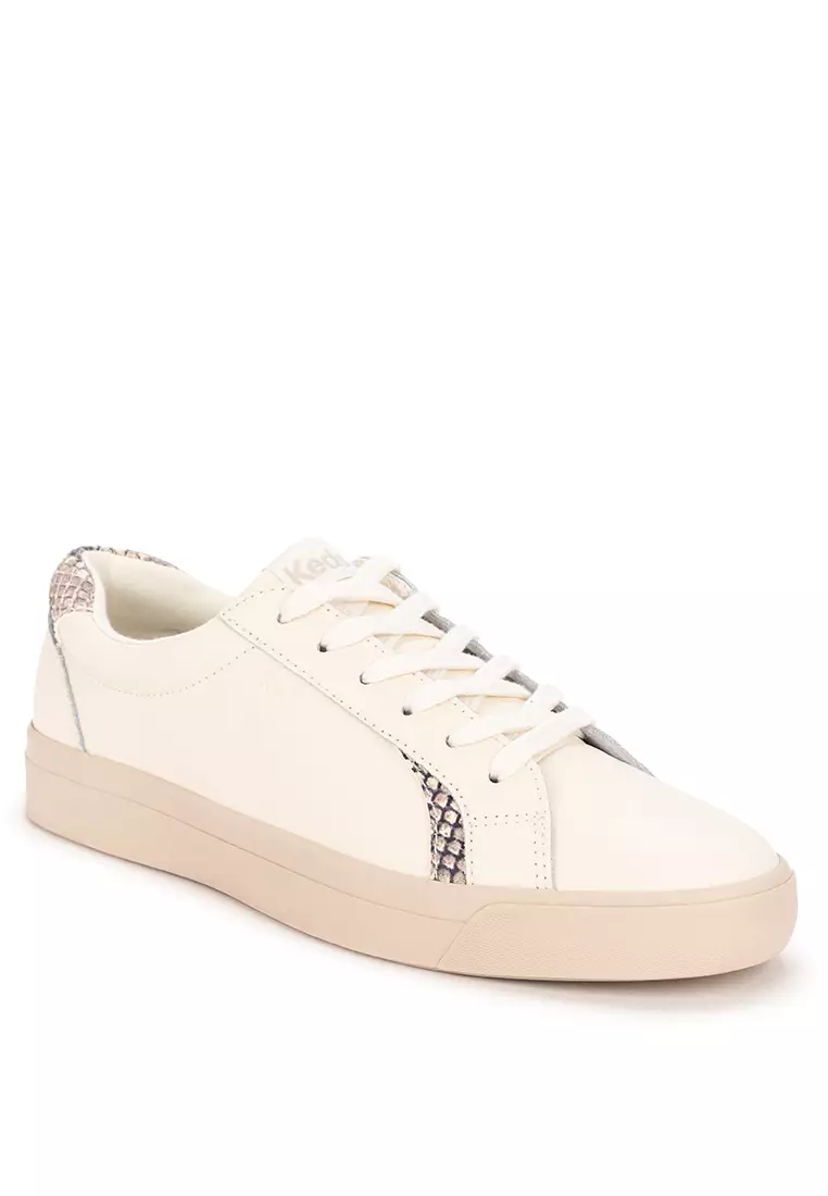 Pursuit Leather Snake Heel Fob Shoes