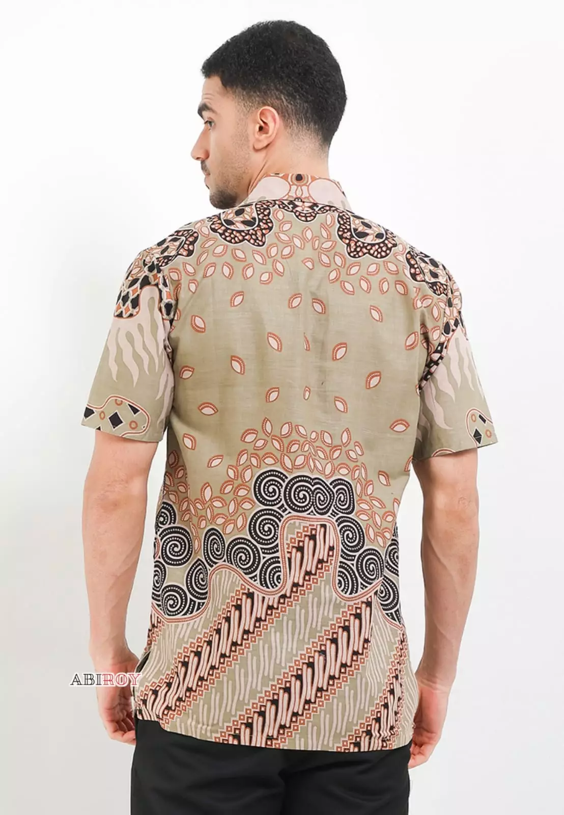 Wirts Mint Kemeja Batik Pria Premium Slimfit Lengan Pendek NLN
