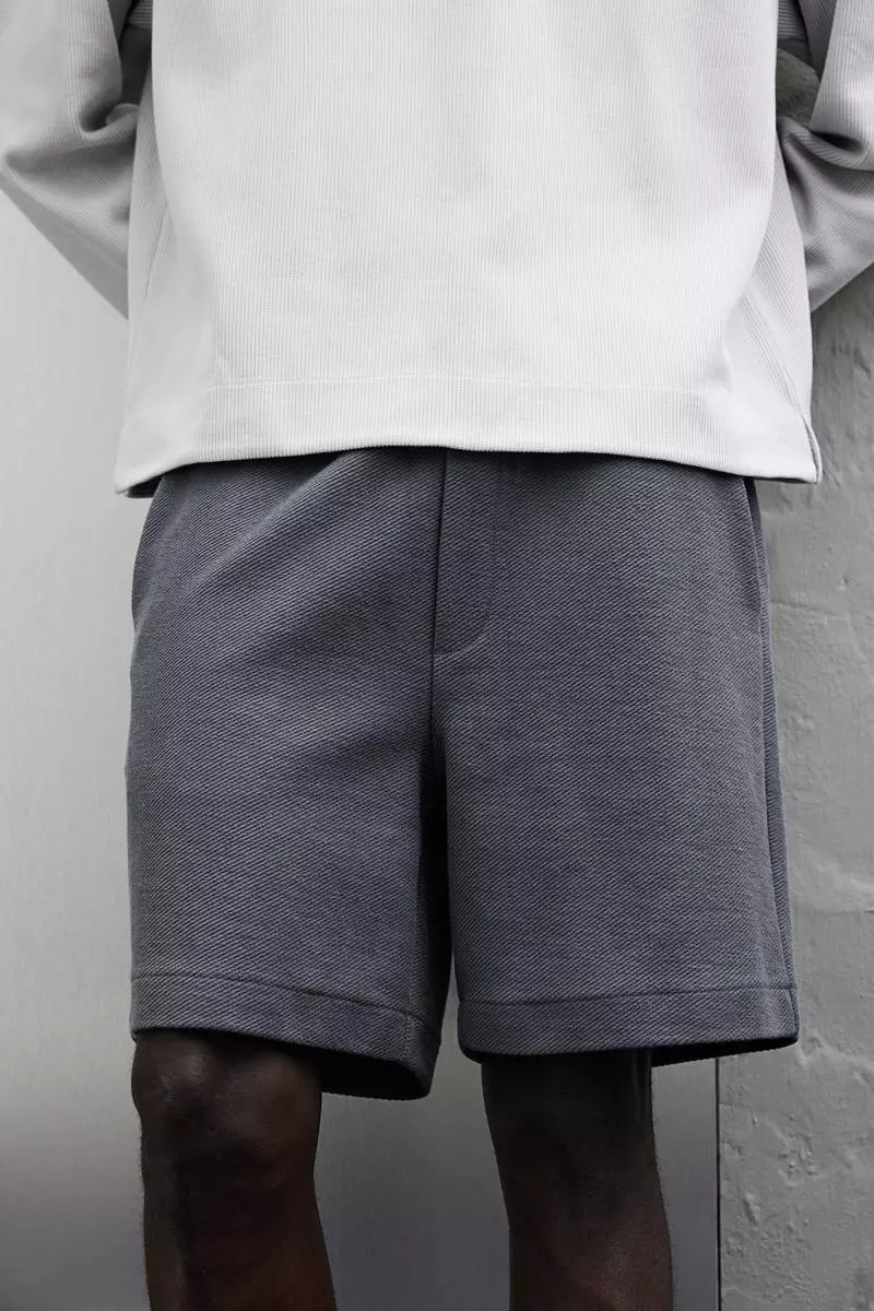 H&m grey sweat shorts shop