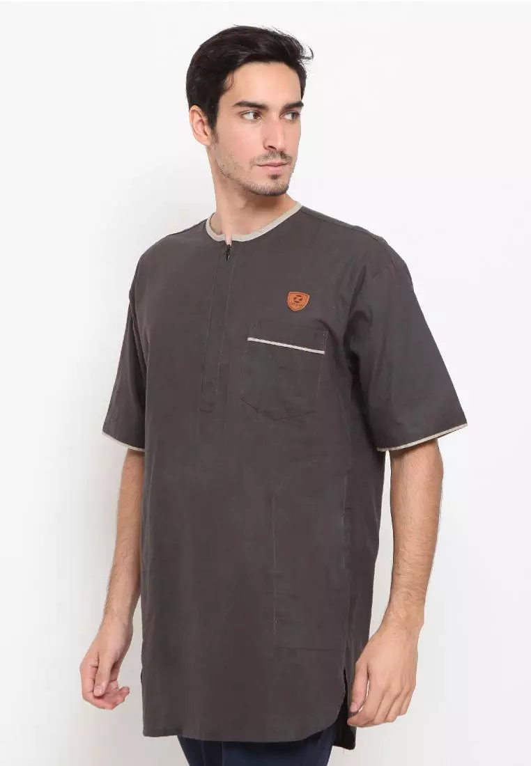 Zayidan Baju Koko Gamis Muslim Pria Umar - Abu