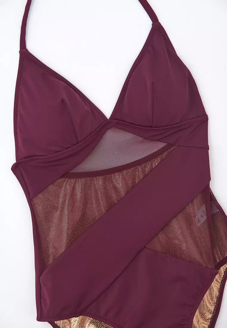 Buy DAGİ Bordeaux Swimsuits, Removable Padding, Swimwear for Women 2024