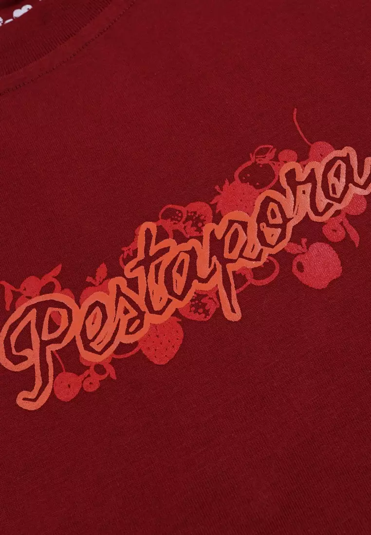 3Second x Pestapora Men's T-Shirt Long Sleeve Oversized Fit Cotton Headdy 550925