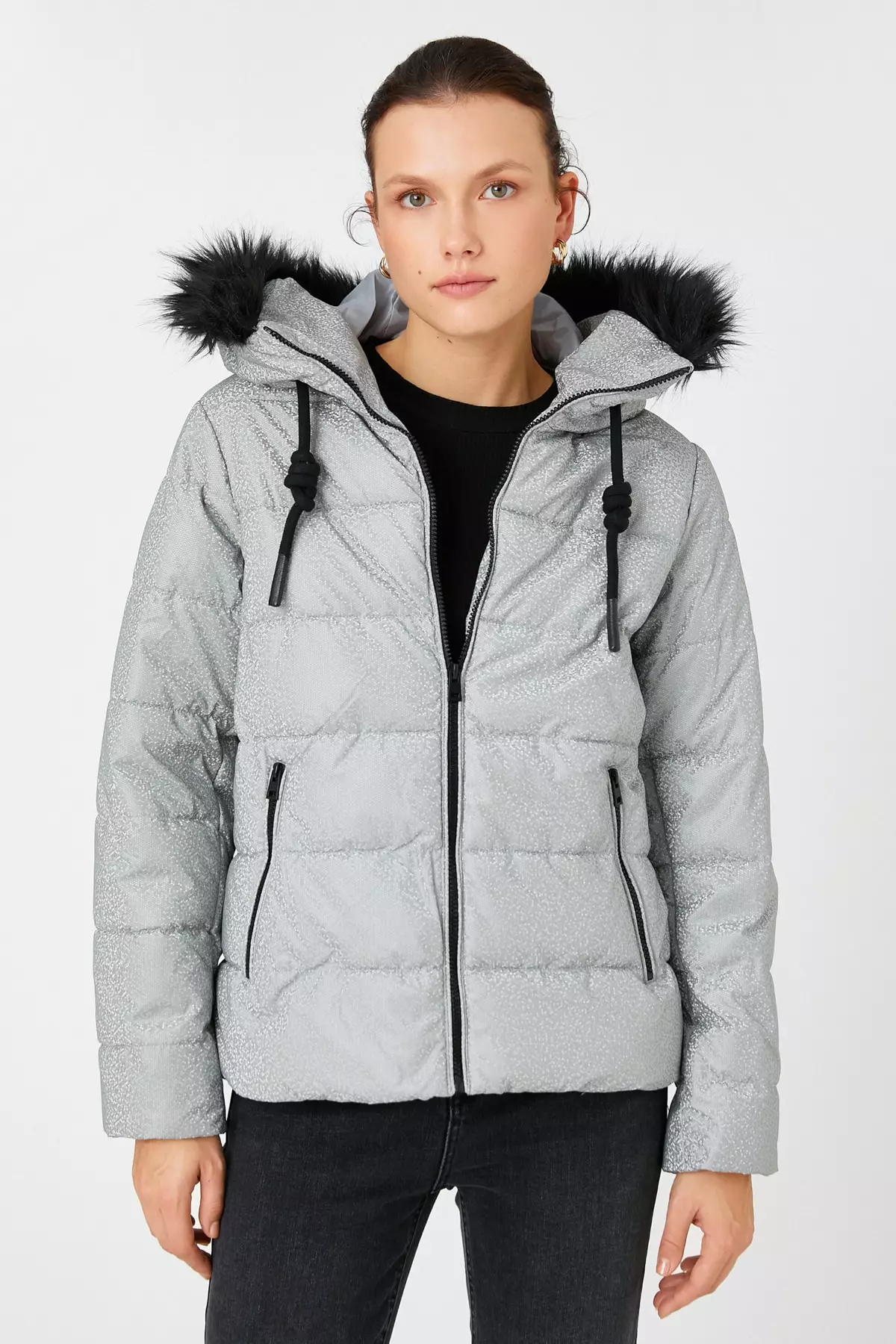 KOTON Silver Jacket 2024 Buy KOTON Online ZALORA Hong Kong