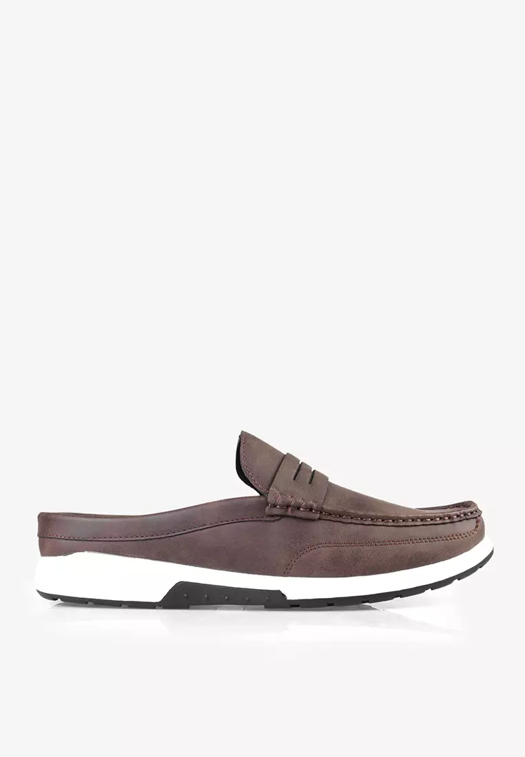 Sepatu Bustong Mules Pria Anti Slip M.Onyx 02 Brown