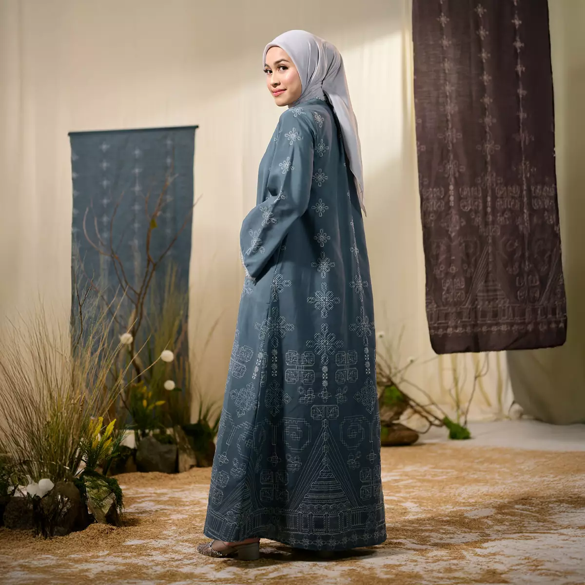 [Raya Collection] ZM Zaskia Mecca - Bayura Dark Grey | Gamis Wanita | Jejak Teduh Ruma | Koleksi Ramadhan Series