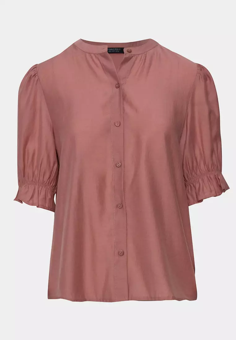 Octavia Ruffled Puff Sleeve Blouse