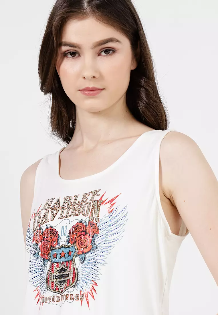 Harley-Davidson® Bling Laced Back Tank - H-D® Road Trip