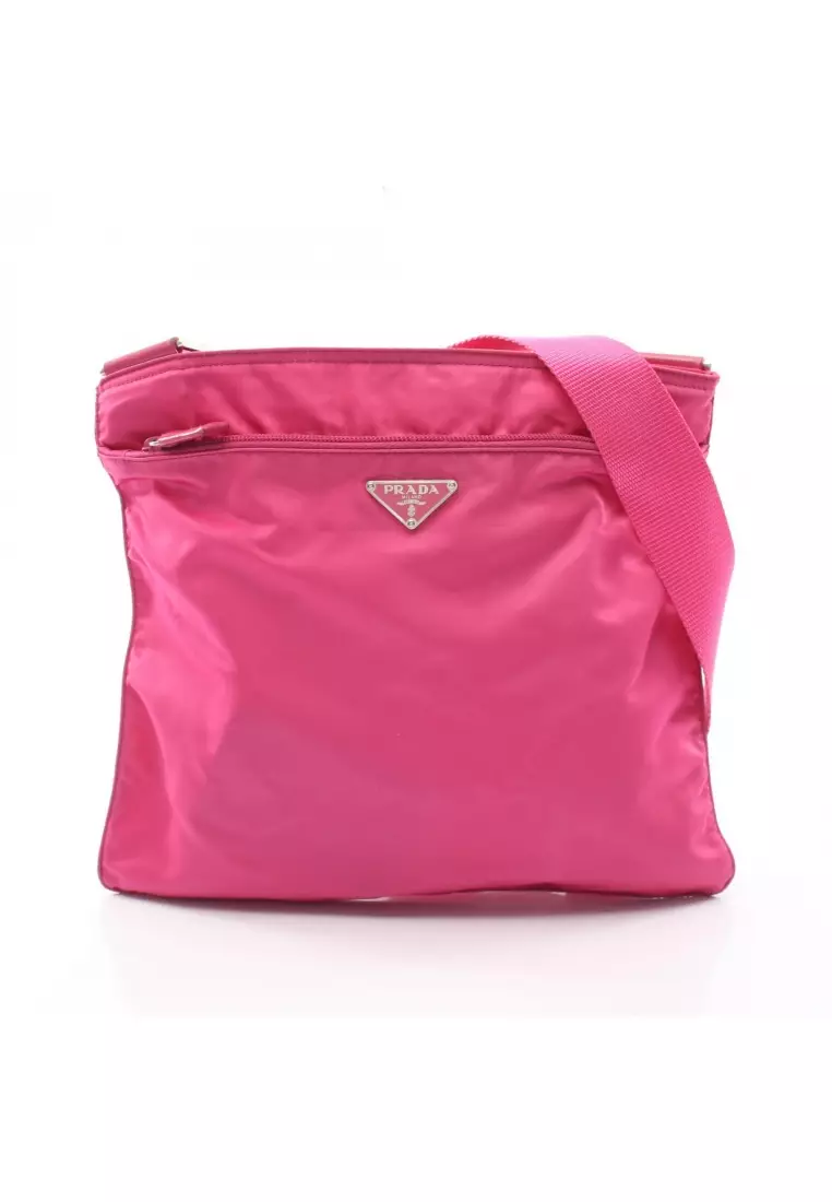 Prada Pre-Loved Prada VELA SPORT Shoulder bag Nylon leather pink