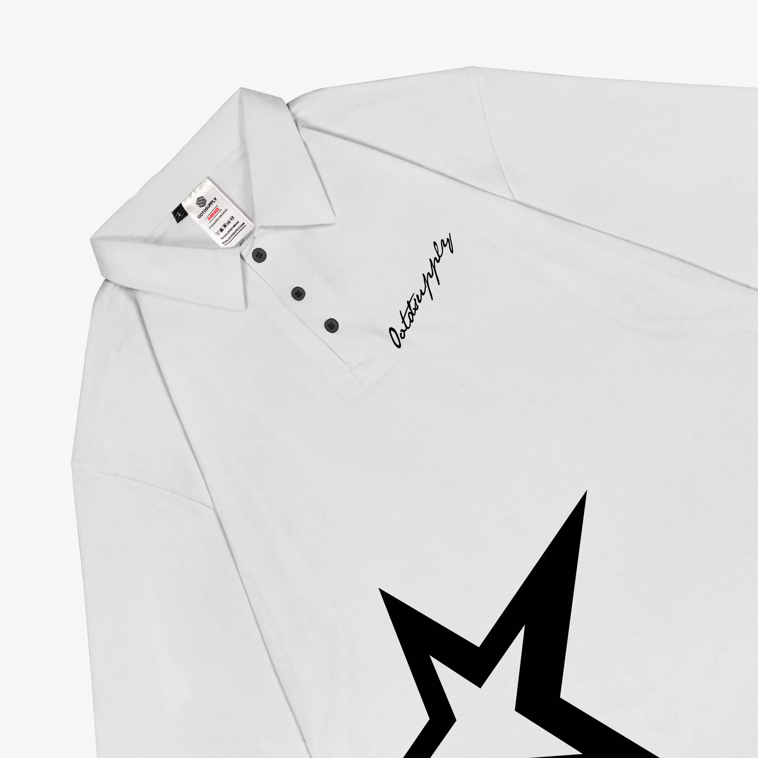 OOTDSUPPLY Oversize Polo Shirt Inspire 3rd Colours l Kaos Polo Pria dan Wanita OVZ-PS009