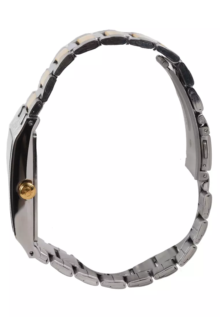 Mirage - Jam Tangan Pria - Silver Gold - Stainless Steel Bracelet - 7610M-A