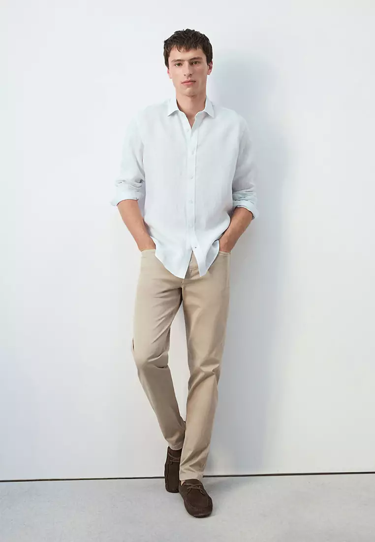 Regular-Fit 100% Linen Shirt
