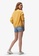 JUST G yellow Teens Hotdog Champion Embro Loopback Pullover A023CAAFE16DCBGS_2