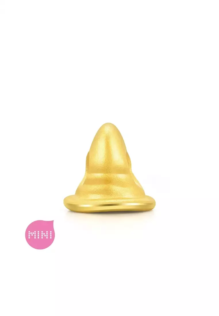 999 Gold Harry Potter Wizard Hat Charm for Women & Men 92752C [Bracelet not included]