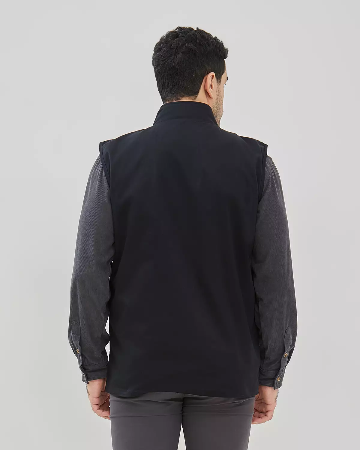 MEN'S BLACK CASUAL VEST
