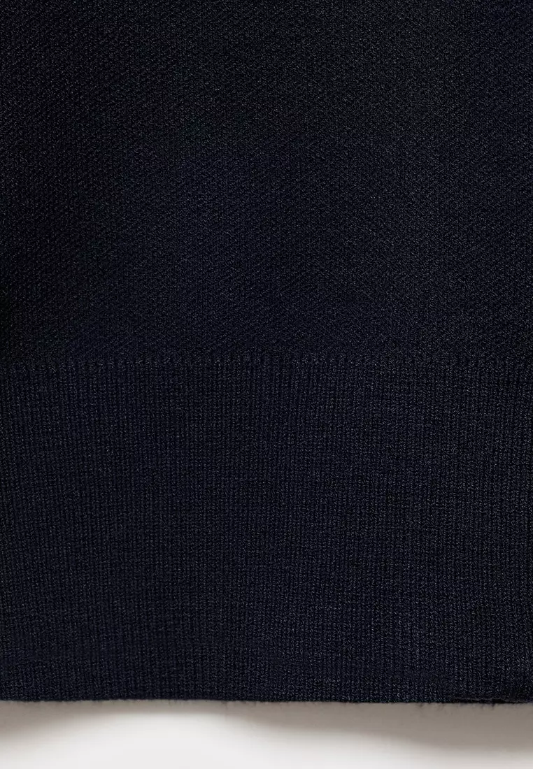 Zipped Knit Cardigan