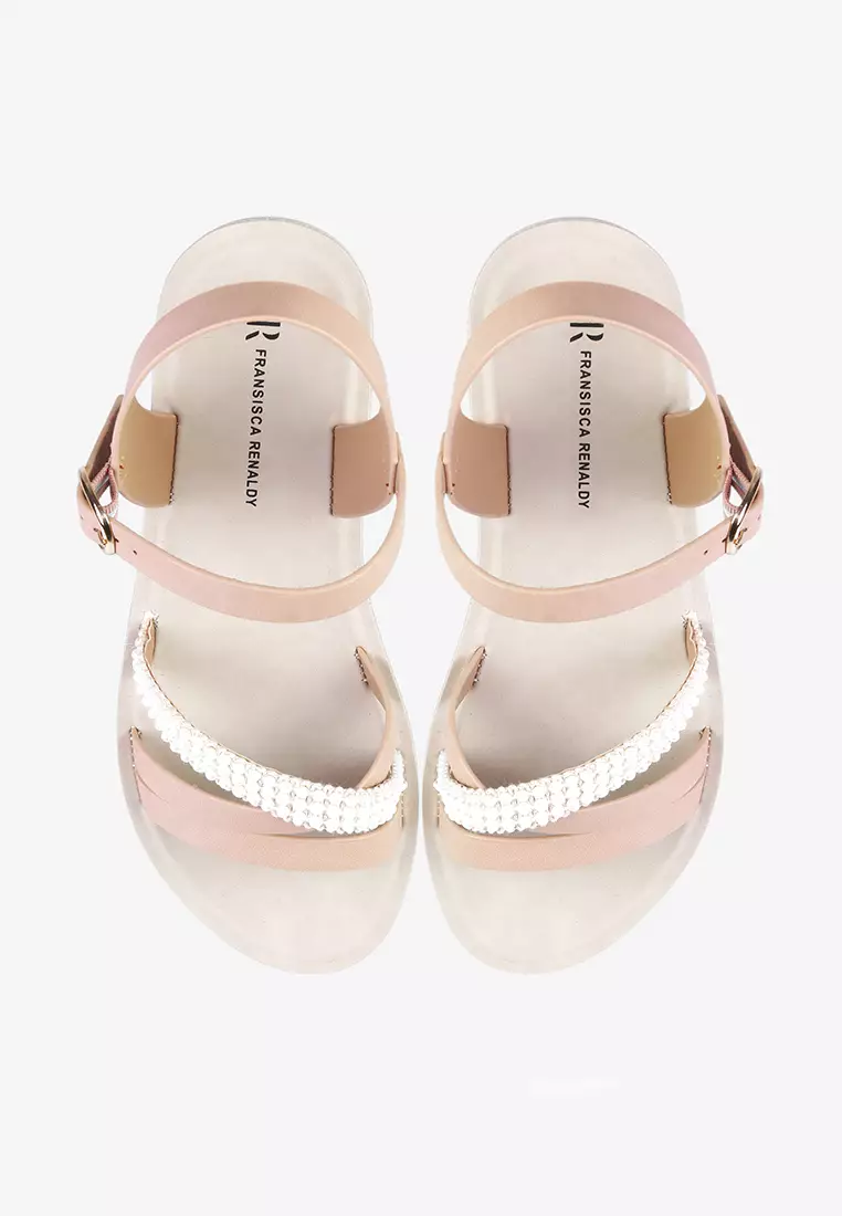 Sepatu Sandal Tali Wanita Anti Slip L.Lphosa Pink