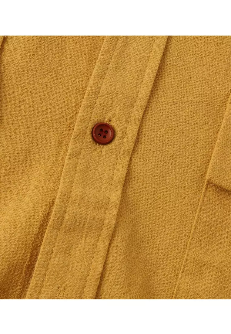 Loose Square-neck Linen Shirt YL-SKD01